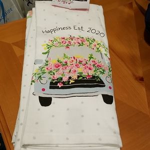 Cynthia Rowley set of 2 kitchen towels 18 x 28